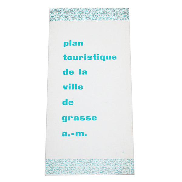 Ancien dépliant / plan touristique de la ville de Grasse