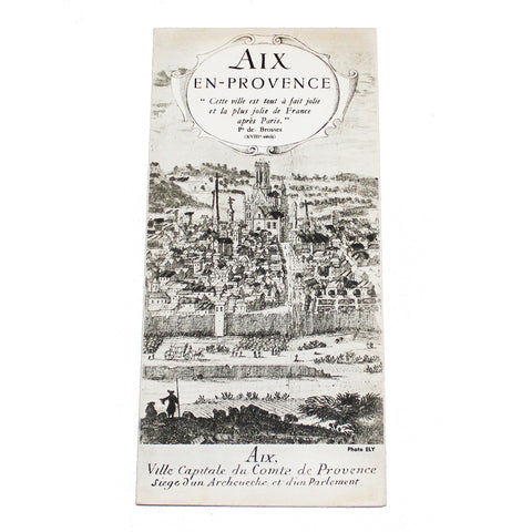Ancien dépliant / guide touristique Aix-en-Provence