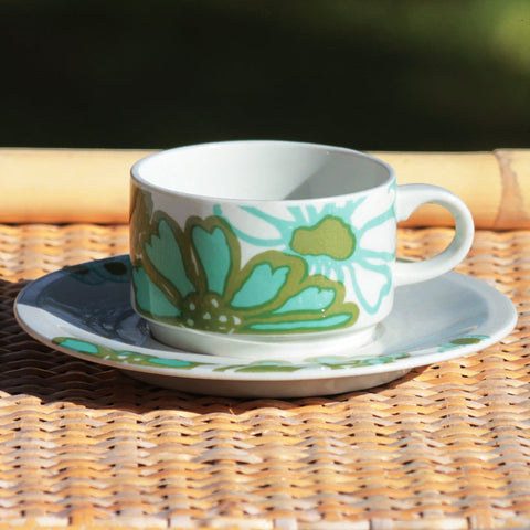 Petite tasse à café + soucoupe vintage Villeroy & Boch modèle Scarlett