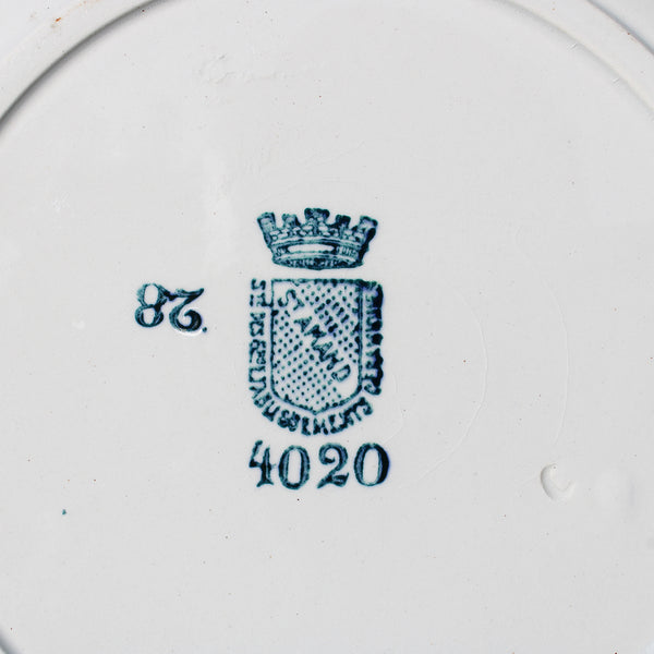 Ensemble de 4 assiettes à dessert Terre de Fer Saint Amand modèle 4020