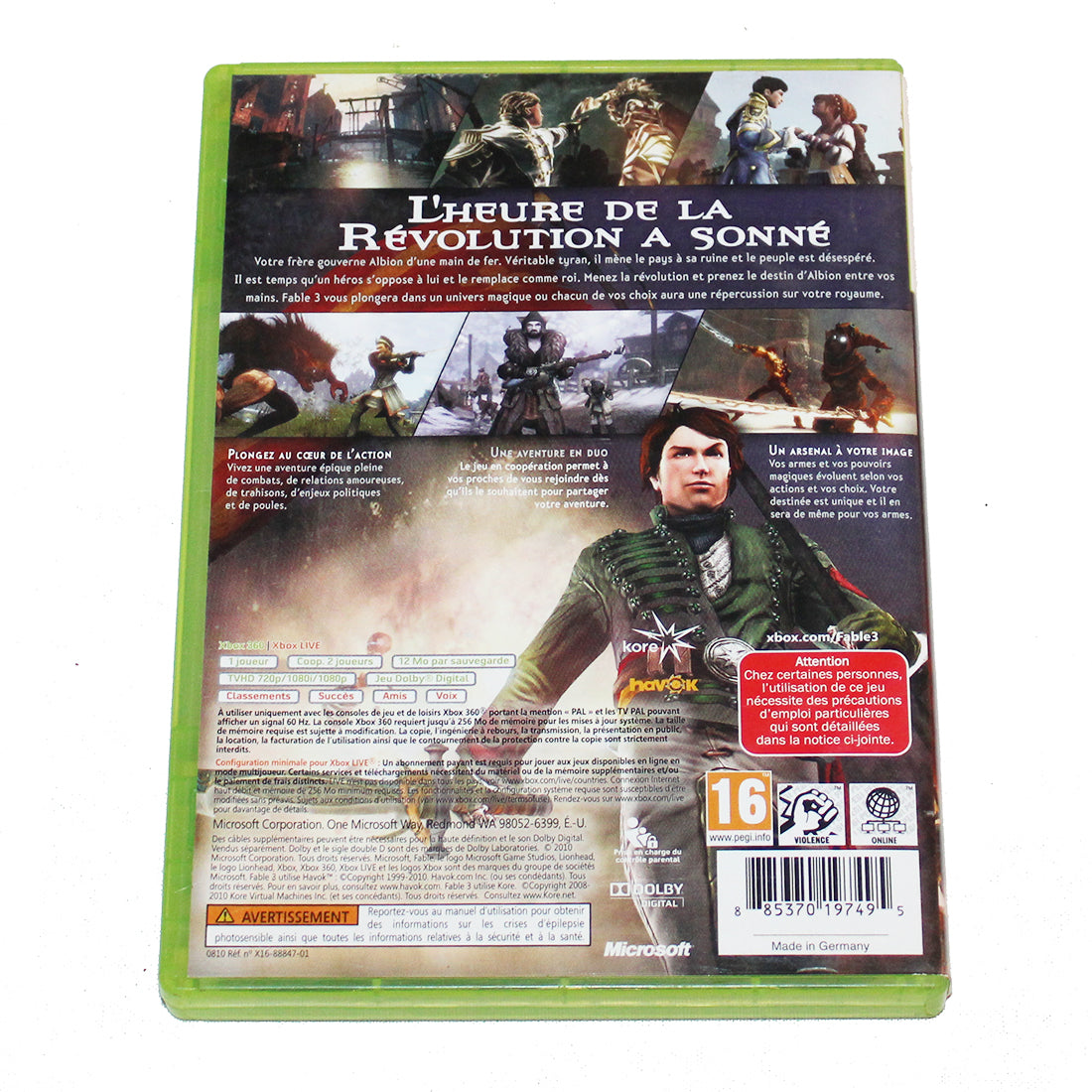 Fable III [Limited Edition] pour Xbox360