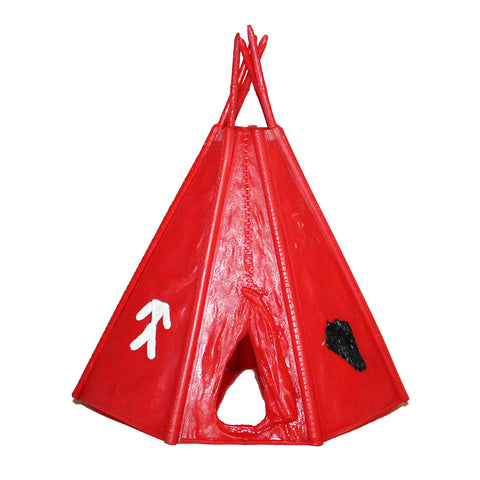Timpo Toys tente indienne tipi rouge ( petite casse )