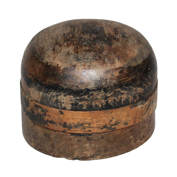 Ancienne marotte / forme à chapeau en bois de chapelier taille 57
