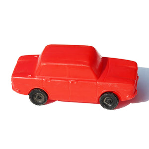 Jouet de bazar vintage voiture Simca rouge 23.5 cm en plastique soufflé