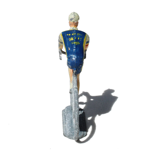 Figurine coureur cycliste Salza / Tour de France / maillot bleu / no Aludo Roger Quiralu