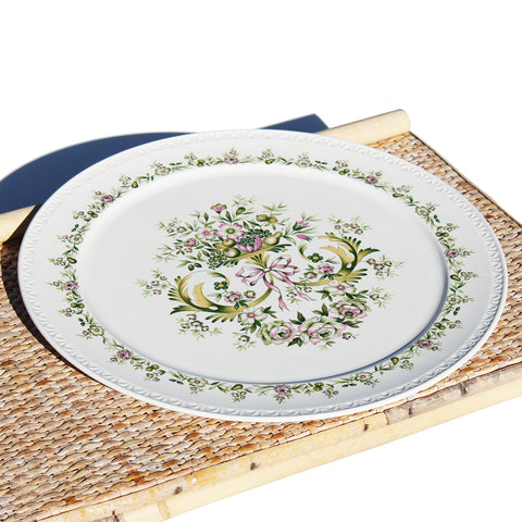 Plat à tarte / gâteau vintage en porcelaine à feu / Villeroy & Boch modèle Trianon