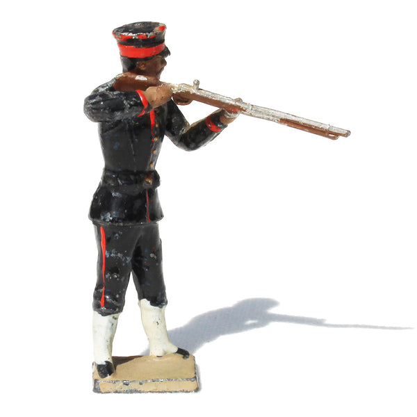 Ancienne figurine en plomb plein CBG Mignot soldat japonais / Infanterie / Fantassin au feu