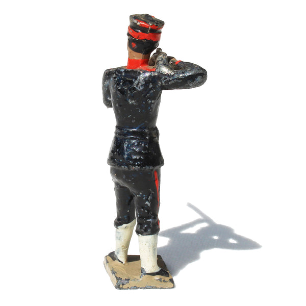 Ancienne figurine en plomb plein CBG Mignot soldat japonais / Infanterie / Fantassin au feu