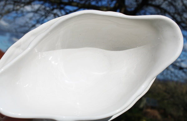 Saucière en faïence de MBFA Pornic modèle Coq