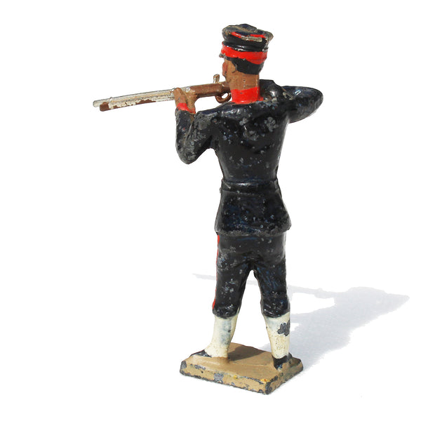 Ancienne figurine en plomb plein CBG Mignot soldat japonais / Infanterie / Fantassin au feu