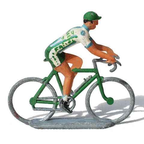 Figurine coureur cycliste Salza / Tour de France / maillot Frisol  no Aludo Roger