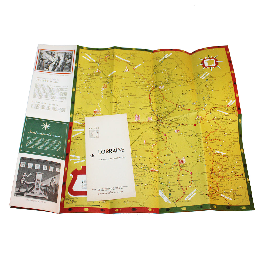 CARTE DU MAROC R. Génicot 1955 Dépliant Publicitaire Tourisme Afrique