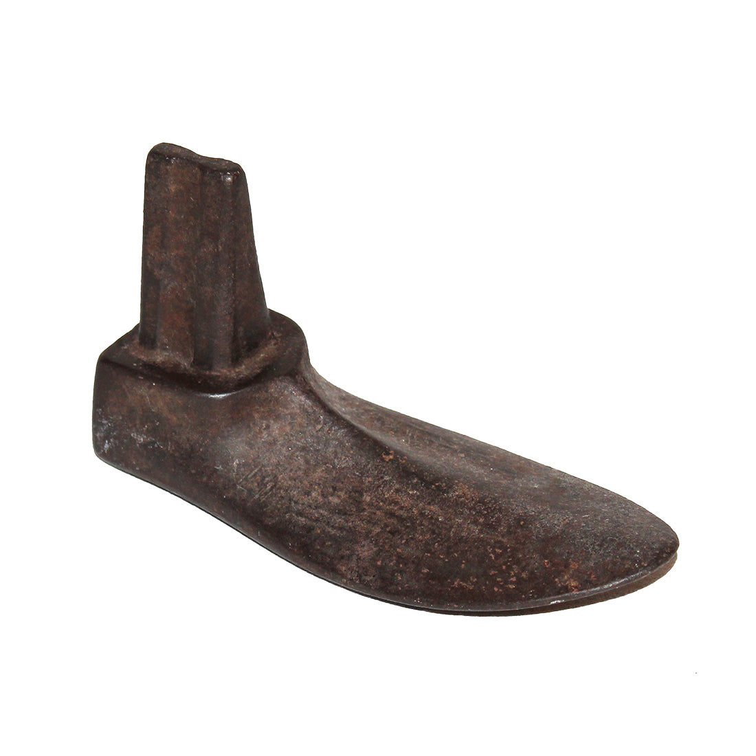 Ancien pied enfant enclume forme de chaussure de cordonnier en fonte 16 cm