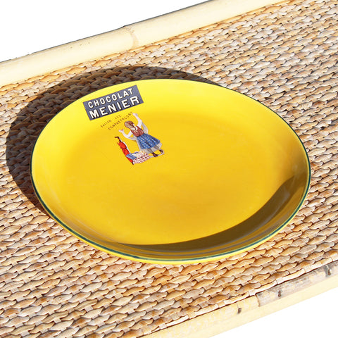 Assiette publicitaire 20.5 cm / Chocolat Menier en faïence / Éditions Clouet