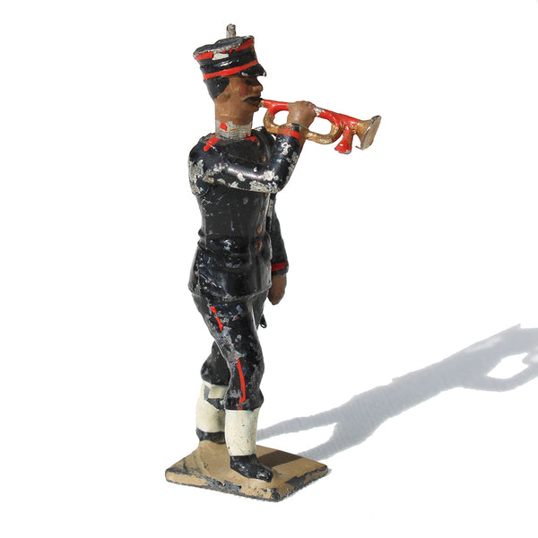 Ancienne figurine en plomb plein CBG Mignot soldat japonais / Infanterie / Clairon