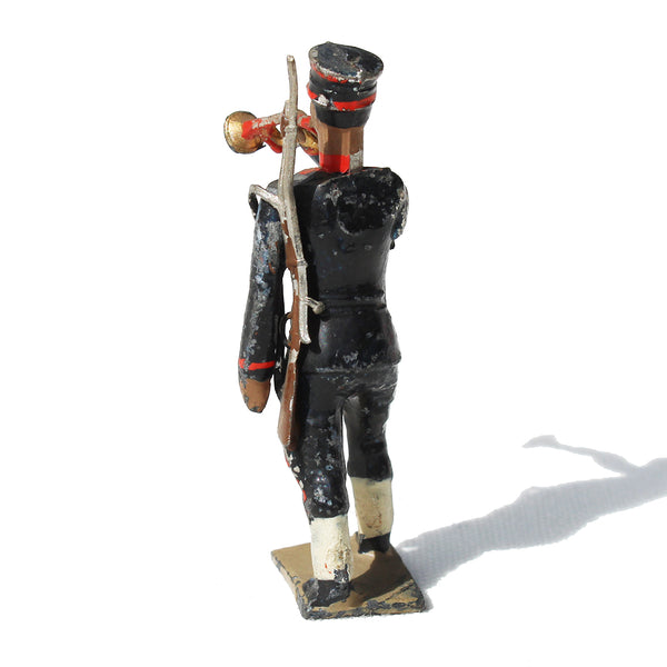 Ancienne figurine en plomb plein CBG Mignot soldat japonais / Infanterie / Clairon