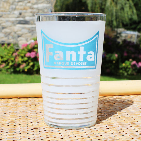 Verre publicitaire vintage Fanta des années 1960