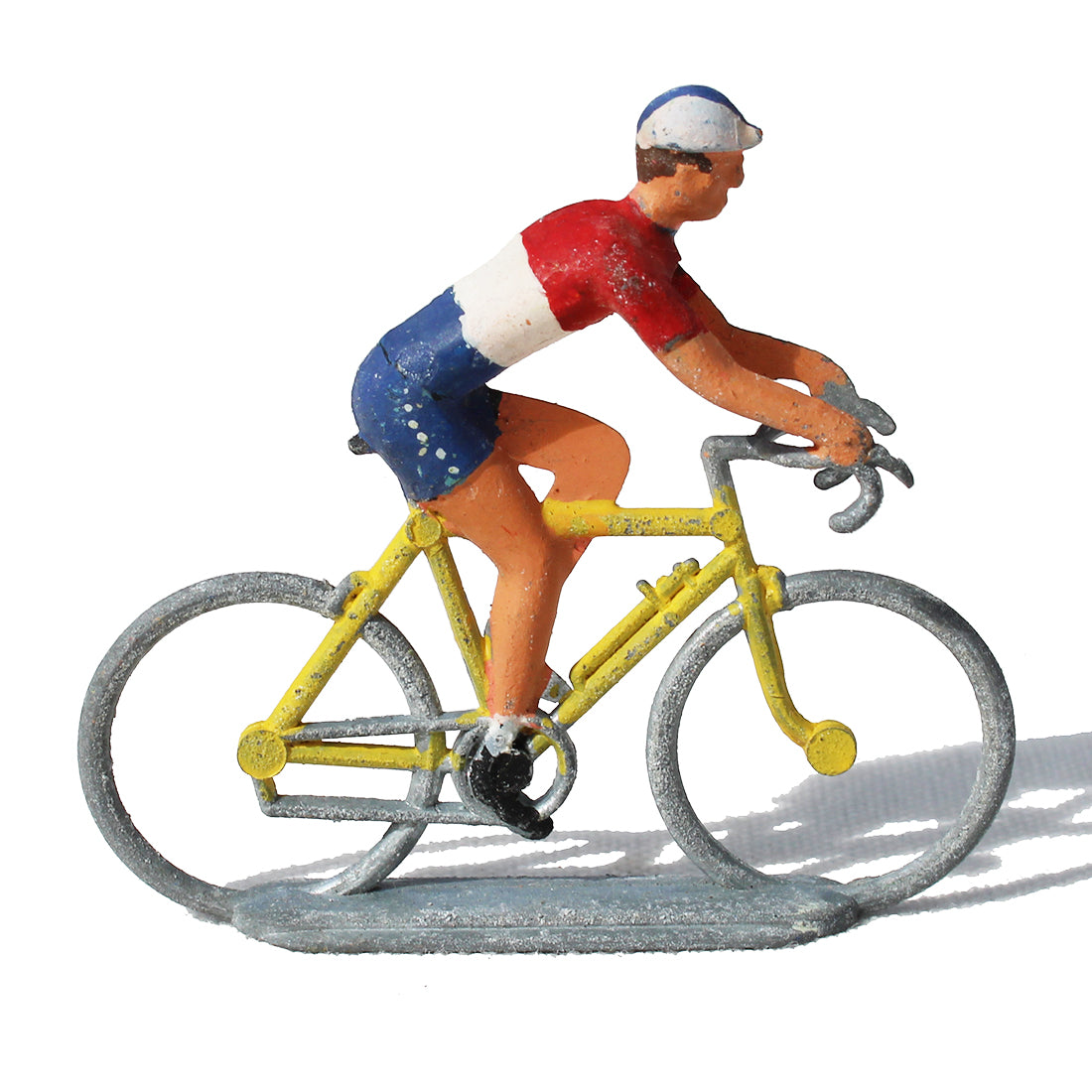 Figurine coureur cycliste Salza / Tour de France / maillot rouge & blanc & bleu