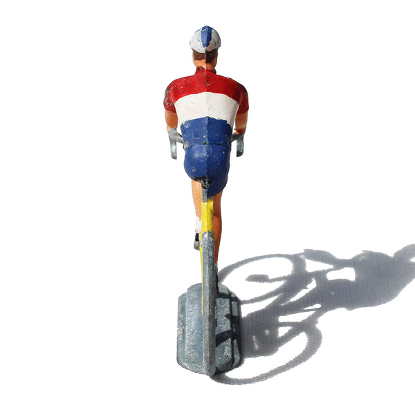 Figurine coureur cycliste Salza / Tour de France / maillot rouge & blanc & bleu