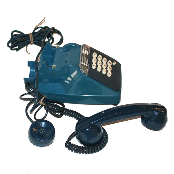 Téléphone vintage Socotel S63 bleu à touches