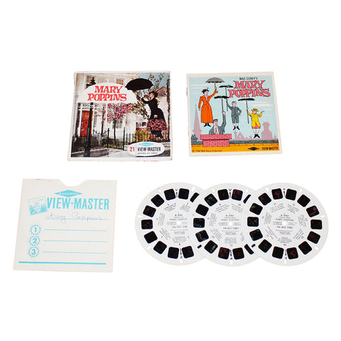 Pochette de disques photos en relief View Master Sawyer's Mary Poppins Walt Disney