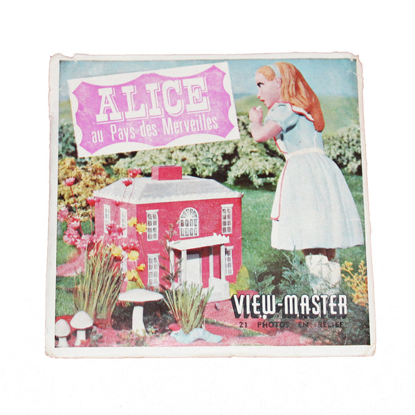 Pochette de disques photos en relief View Master Alice au Pays des Merveilles no Disney