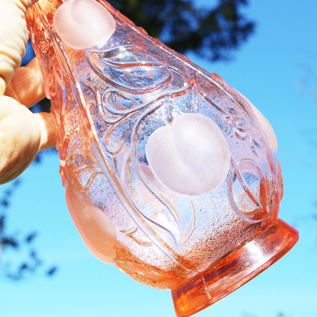 Carafe En Verre Rose Flamant - Style Opalina Florence Empoli - Occasion, Cadeau Pour Maman