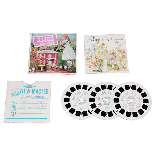 Pochette de disques photos en relief View Master Alice au Pays des Merveilles no Disney