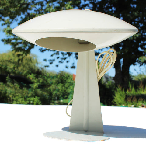 Lampe de table vintage Aluminor modèle UFO / OVNI space age