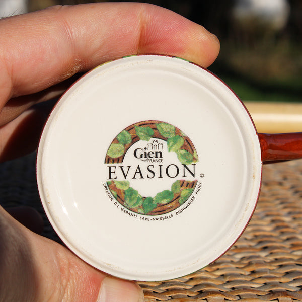 Tasse à café en porcelaine de Gien modèle Évasion