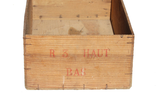 Ancienne caisse en bois / Grands Viviers de Primel / Crustacés Vivants / Oulhen & Fils à Plougasnou