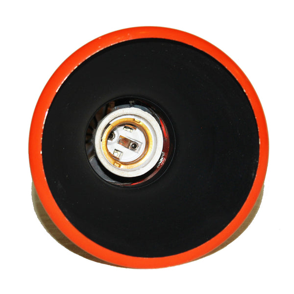 Lampe spot suspension orientable vintage Nokia coloris orange foncé
