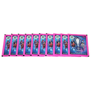 Ensemble de 10 pochettes Topps UEFA Champions League Stickers 2021 / 2022 no Panini