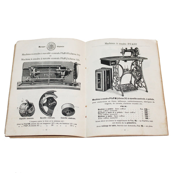 Ancien catalogue publicitaire des Machines à Coudre Pfaff