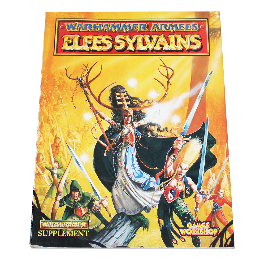 Livre d'armée Warhammer Battle - codex Elfes Sylvains Games Workshop ( 1996 ) JDR