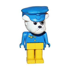 Lego Fabuland minifigure Boris Bulldog le facteur du General Store 3675 (1987)