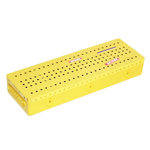 Boîte de rangement modulable jaune jeu Meccano avec diverses pièces