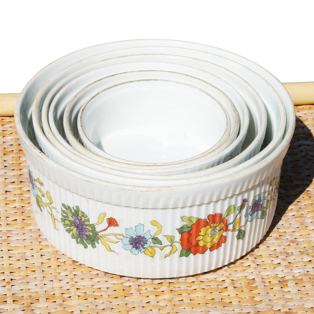 Vintage French Vintage Arcopal Ramekin, Soufflé Dishes. Oven Proof Vintage French Vintage Arcopal Ramekin, Soufflé Dishes. Oven Proof