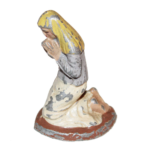 Ancienne figurine Quiralu - crèche - Vierge Marie qui prie