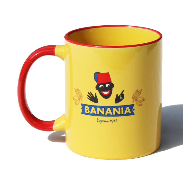 Tasse / mug publicitaire Banania en faïence / en forme toute la journée