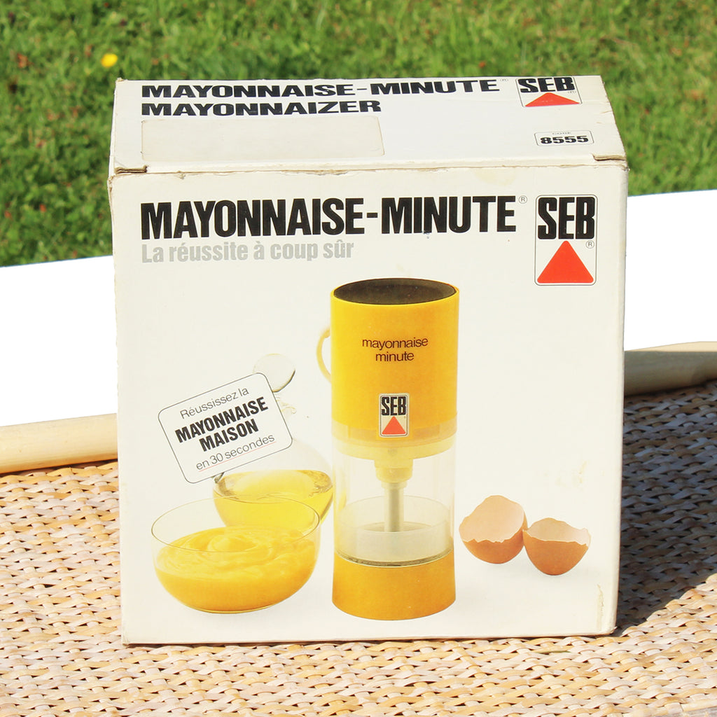 Petit robot ménager vintage Seb Mayonnaise-Minute en boîte avec sa not – La  Roue du Passé