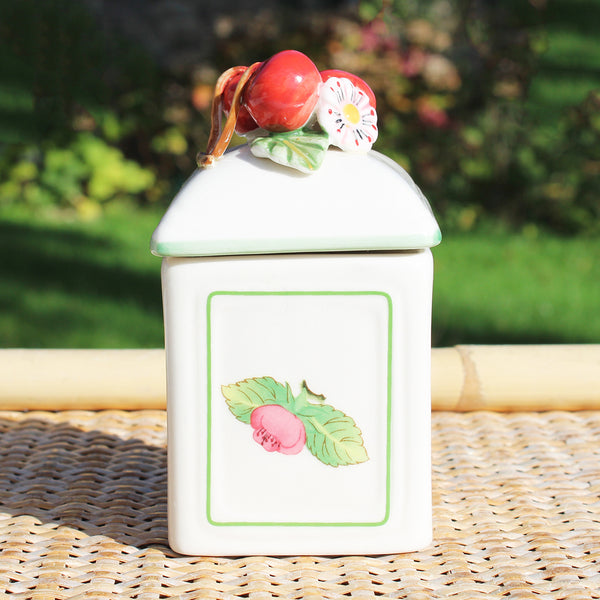 Petit pot à épices / confiture Villeroy & Boch modèle French Garden Charm Cerise