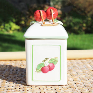 Petit pot à épices / confiture Villeroy & Boch modèle French Garden Charm Cerise