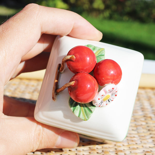 Petit pot à épices / confiture Villeroy & Boch modèle French Garden Charm Cerise