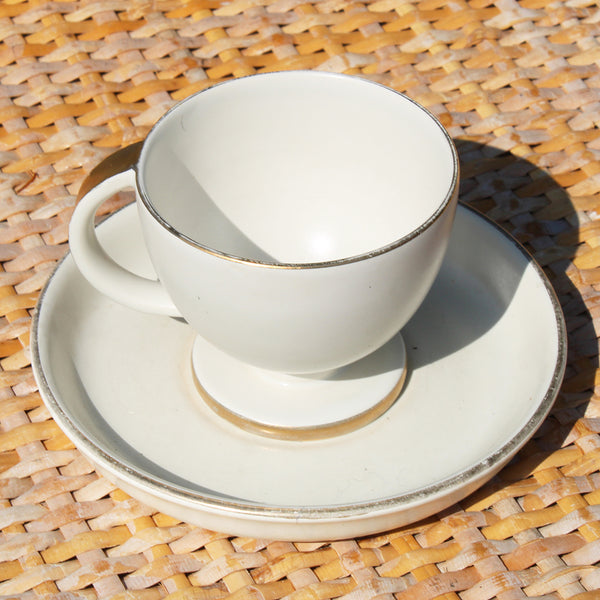 Duo de tasses à café + soucoupes Villeroy & Boch style Bauhaus