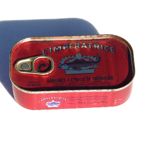 Ancienne boîte pleine / Sardines l'Impératrice / à l'huile de tournesol 125 gr.