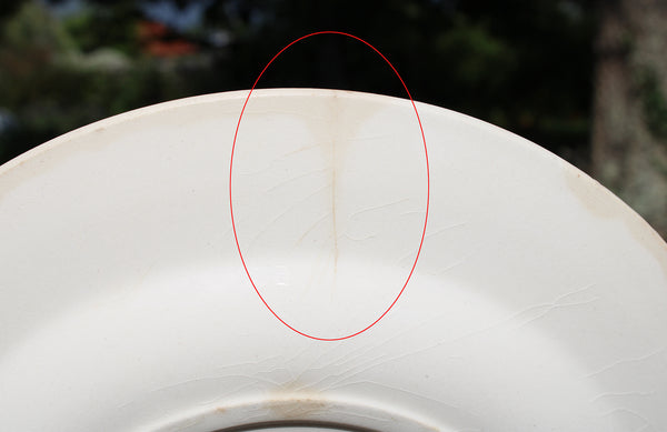 Ancienne assiette plate en faïence de Gien modèle Vues d'Orient