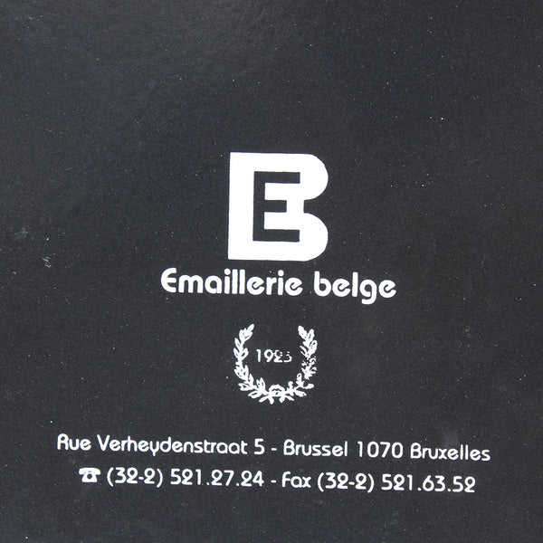 Plaque émaillée publicitaire “Kanterbräu – Hans Kanter” – Emaillerie Belge
