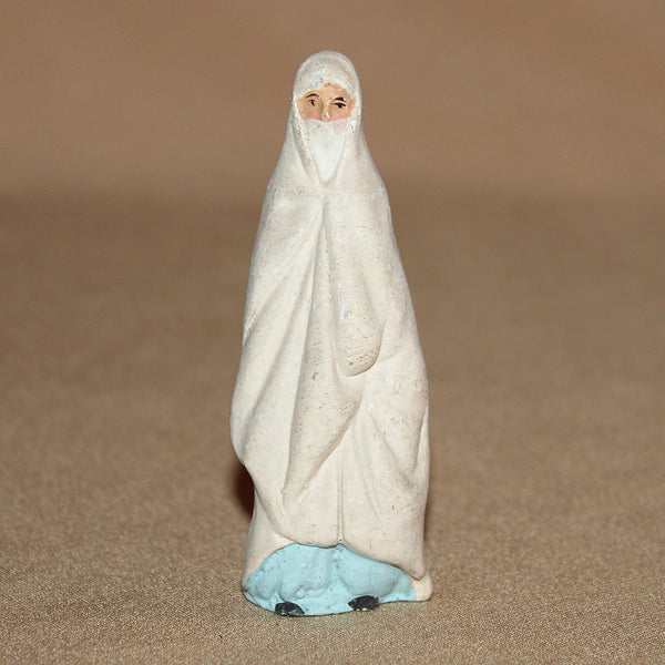 Ensemble de 5 anciennes figurines / Personnages arabes en plâtre peint / Algérie
