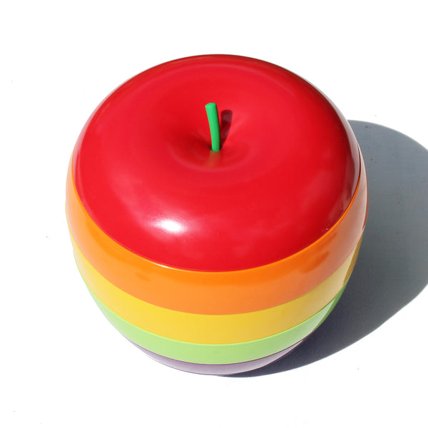 Pomme plastique coupelles / 6 couleurs